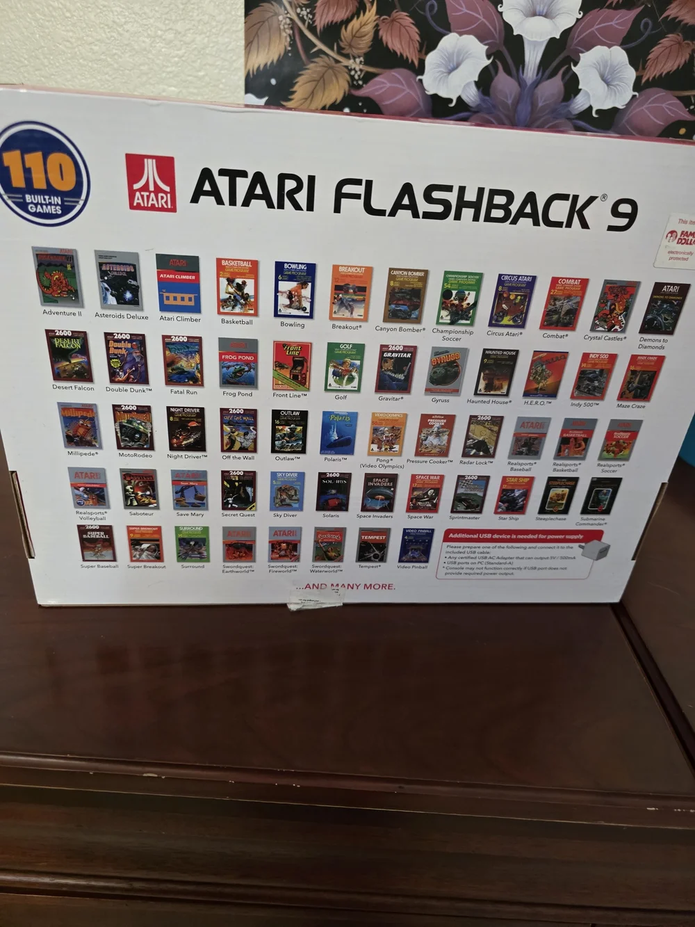 Atari Flashback 9 Classic Console - Black with Orange Buttons